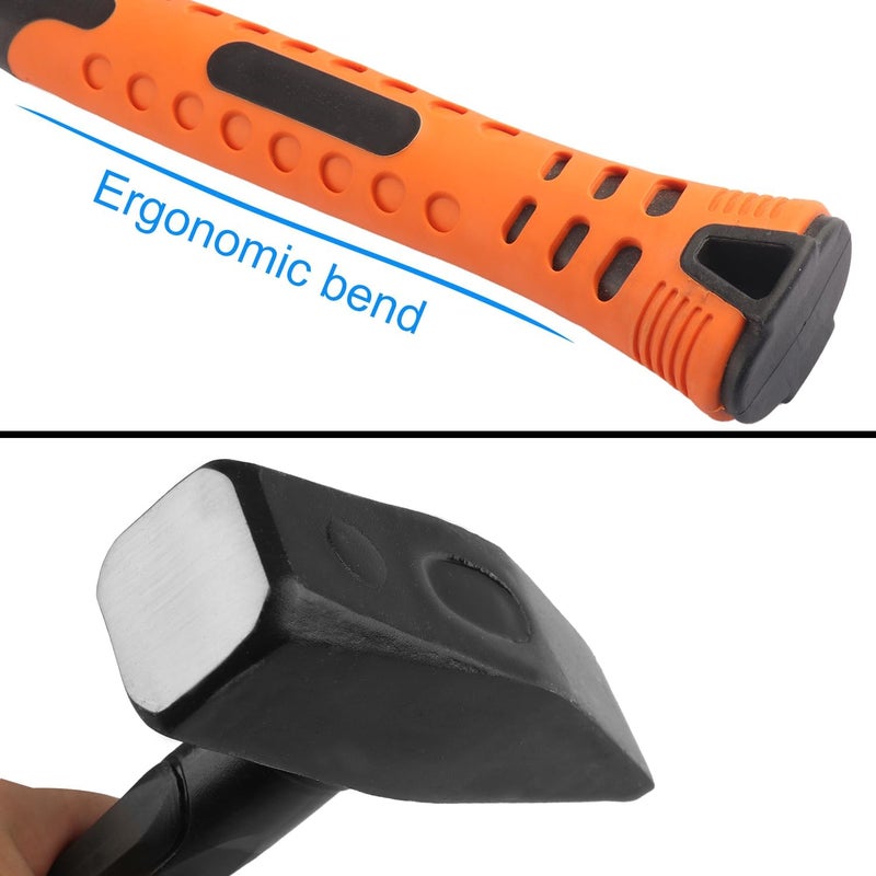 GENHAKON 2 Pack 3 lb Cross Peen Hammer, 3 Pound Cross Pein Hammer for Metalworking, Blacksmithing, Construction, Home Improvement, and Any Metal Fabrication Projects That Require Precision Striking,by - Image 3